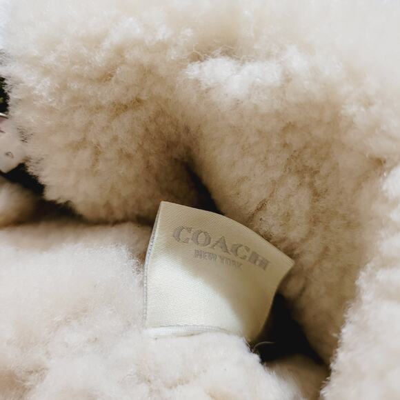 New Coach tan suede platform boot shearling lined size 10 Cabin Ski Luxe Y2K - Picture 7 of 12